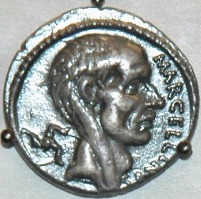 Portrait of Marcellus on a coin minted by one of his descendants