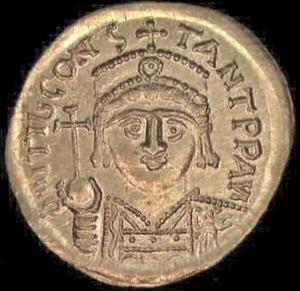 Tiberius II, coin