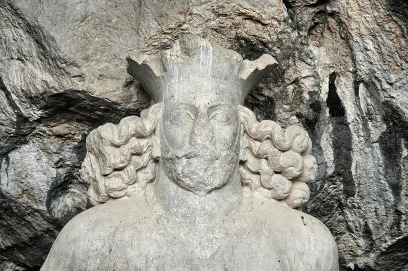 Bishapur, Cave of Shapur, Portrait of Shapur I