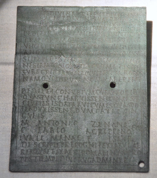 Diploma of an Isaurian soldier named Lualis