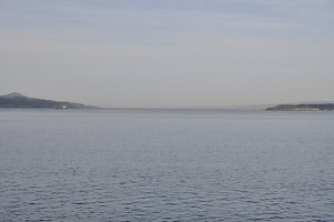 The Hellespont between Sestus (R) and Abydus (L).