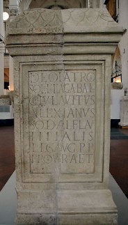 Alexianus' dedication to Elagabal