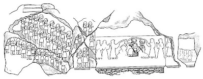 Drawing of the Kurangun rock relief