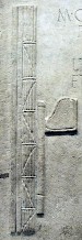 Roman fasces. Tomb of Marcus Calpurnius Rufus from Ephesus