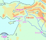 Map of Mitanni and the ancient Near East