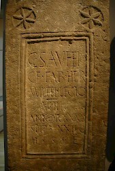 Tombstone of Gaius Saufeius from Lincoln
