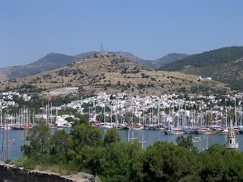 Theater hill (citadel), seen from Bodrum castle