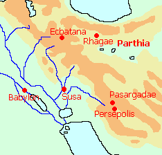 Map of Alexander's Persian Campaign