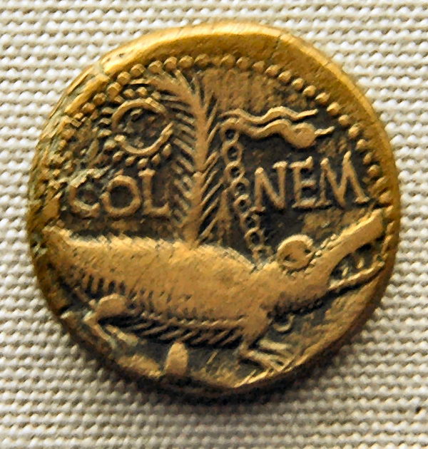 Nemausus, Coin with crocodile