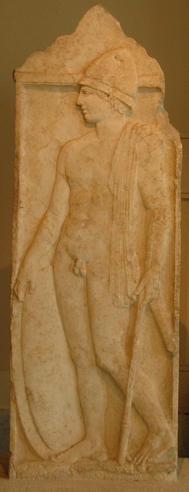 Pella, Tombstone of a Macedonian warrior