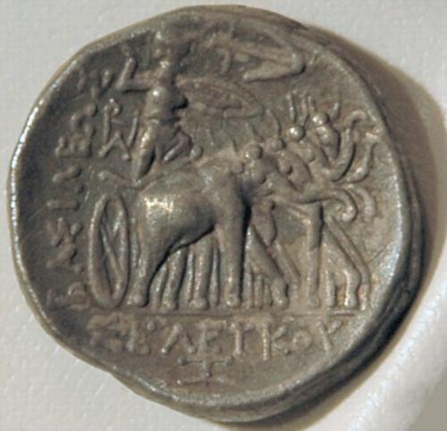 Antiochus I Soter, coin with elephants