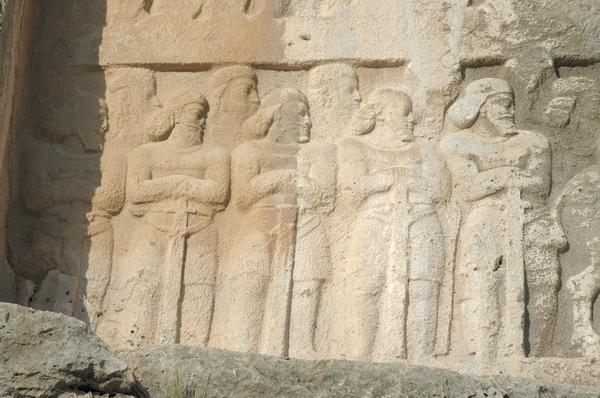 Bishapur, Relief 6, Persian officers