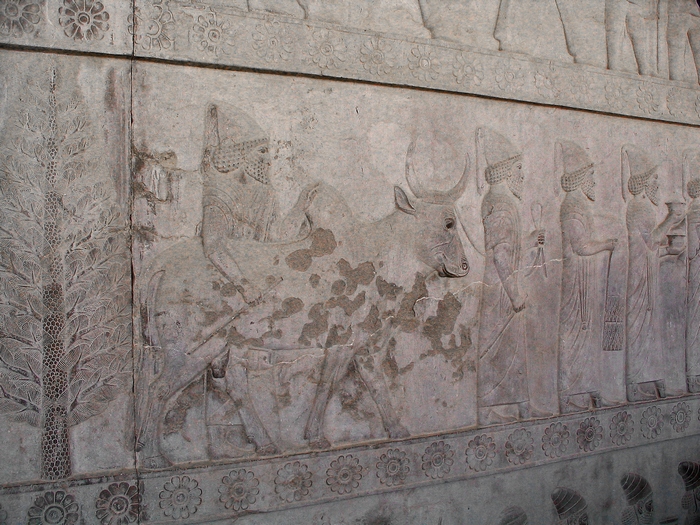 Persepolis, Apadana, East Stairs, Southern part, Babylonians (1)