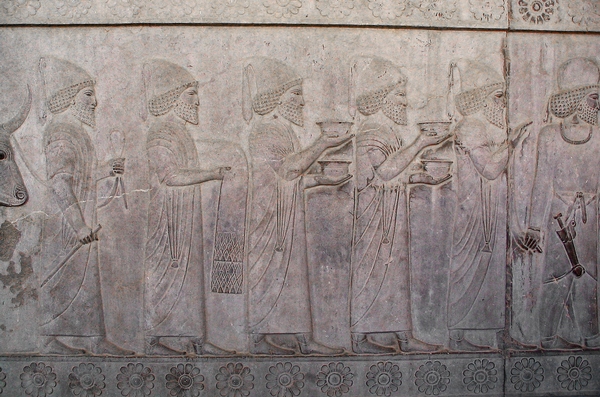 Persepolis, Apadana, East Stairs, Southern part, Babylonians (2)