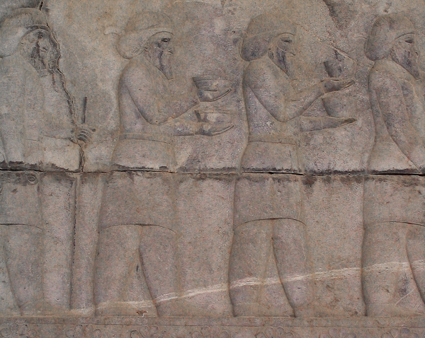 Persepolis, Apadana, East Stairs, Southern part, Arachosians