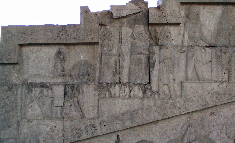 Persepolis, Apadana, East Stairs, Southern part, Thracians (1)
