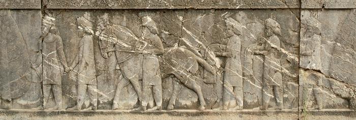 Persepolis, Apadana, North Stairs, Tribute Bearers, Cappadocians
