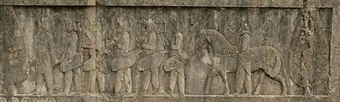 Persepolis, Apadana, North Stairs, Tribute Bearers, Sogdians