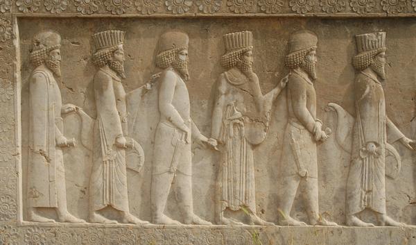 Persepolis, Apadana, North Stairs, Courtiers (1)