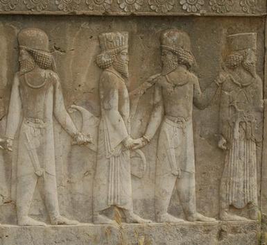 Persepolis, Apadana, North Stairs, Courtiers (2)