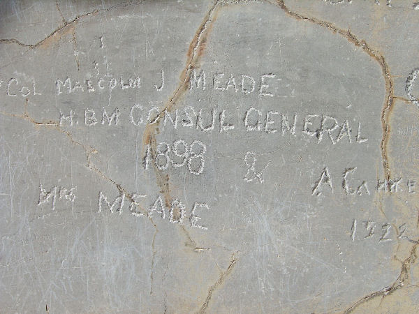 Persepolis, Gate of All Nations, Signature of Meade