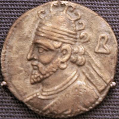 Vologases II, coin