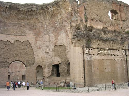 Rome, Baths of Caracalla, northwestern "basilica thermarum"
