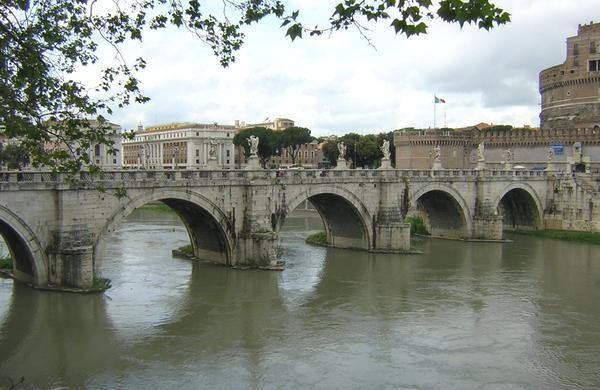 Rome, Bridge of Aelius from the southeast