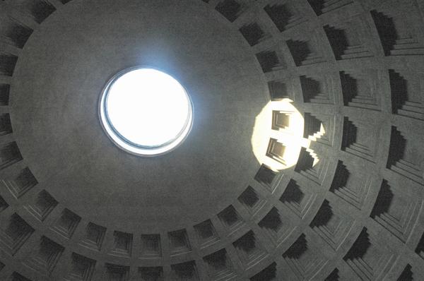 Rome, Pantheon (18), Ceiling