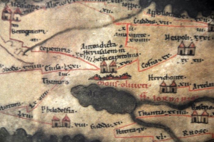 Peutinger Map, Judaea
