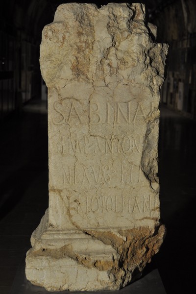 Baalbek, Dedication to Sabina