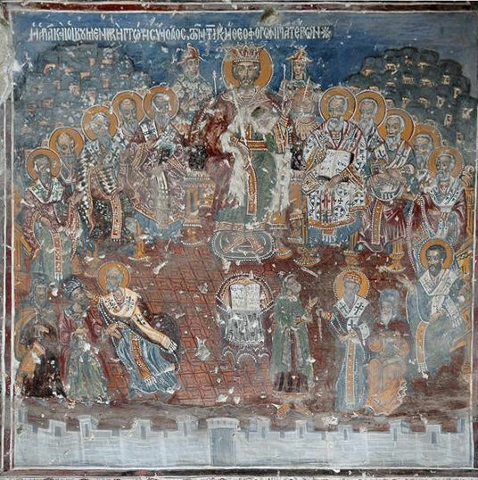 Soumela, Wall paintings: the Council of Nicaea