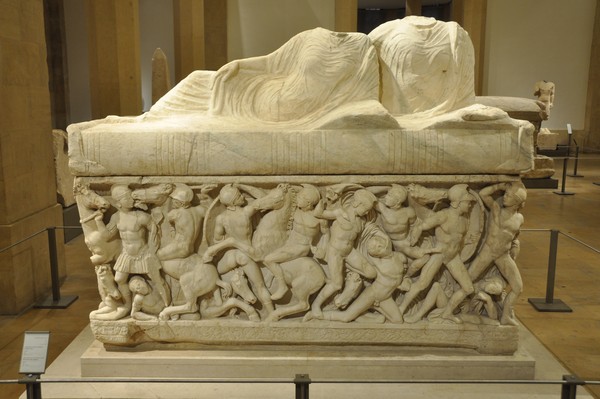 Tyre, Sarcophagus with a Fighting Scene