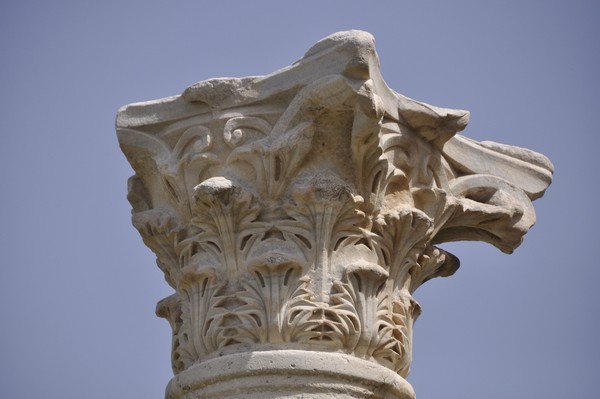 Tyre, City, Octagonal building, Surrounding portico on the southeastern side, Corinthian capital