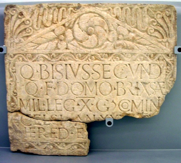 Nijmegen, Inscription of Bisius of X Gemina