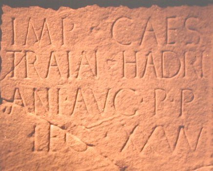 Moresby, Dedication to Hadrian by XX Valeria Victrix