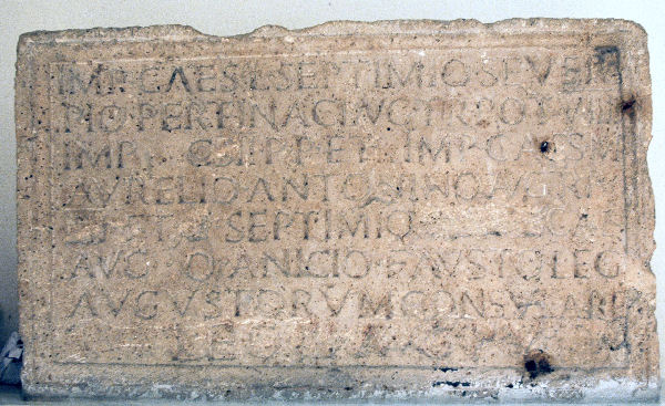 Bu Njem, Dedication to Septimius Severus and sons