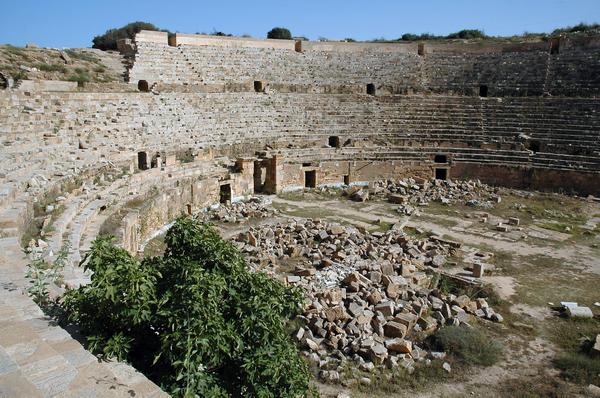 Lepcis Magna, Amphitheater, arena