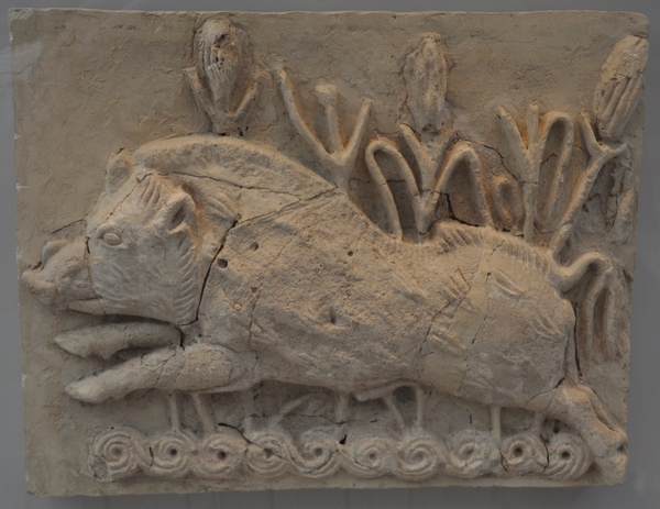Ctesiphon, Sasanian relief of a boar