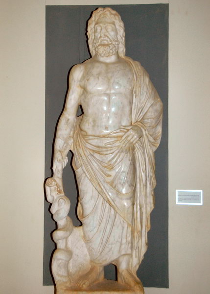 Lepcis Magna, Hadrianic Baths, Frigidarium, Statue of Asclepius