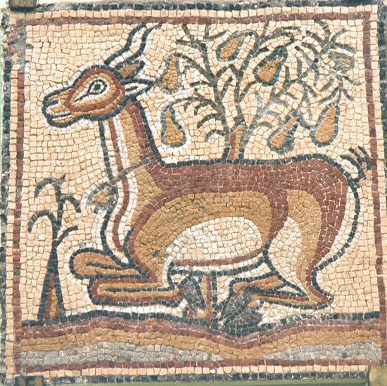 Qasr Libya, mosaic 1.01.e (Oryx)