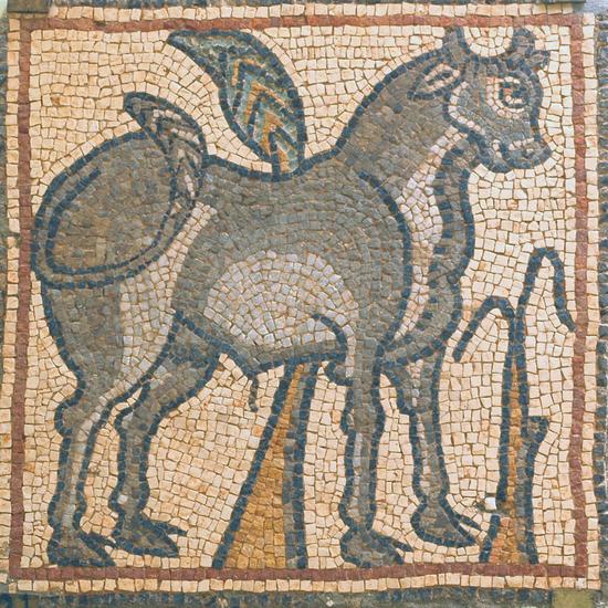 Qasr Libya, mosaic 1.05.a (Bull)