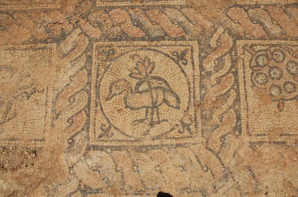 Taucheira, Palace Church, mosaic 6: duck