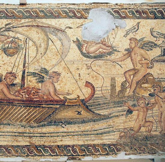 Villa of the Nile Mosaic, first mosaic (2)