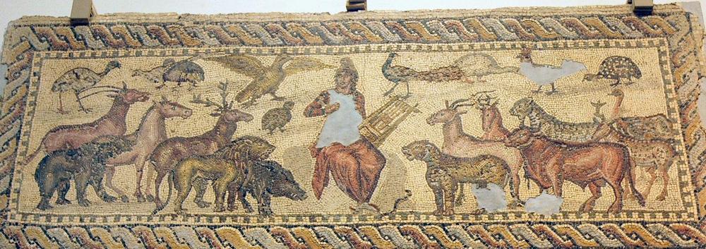 Villa Orpheus, mosaic, row 1