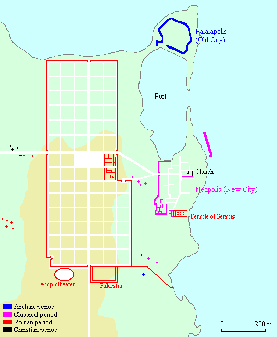 Map of the settlements of Emporion