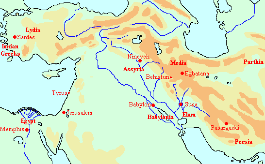 Map of the ancient Near East