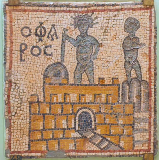 Qasr Libya, mosaic 1.10.c (Pharos)