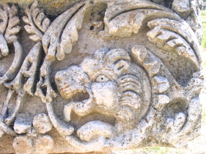 Diocaesarea, temple of Zeus, decoration: a lion