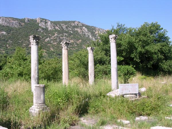 Ephesus, Arcadian Road, Columns of the Evangelists